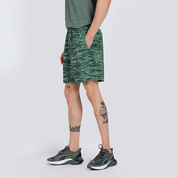 Train All Day Graphic Woven Men's 7" Training Shorts, Green Moon, extralarge-IND